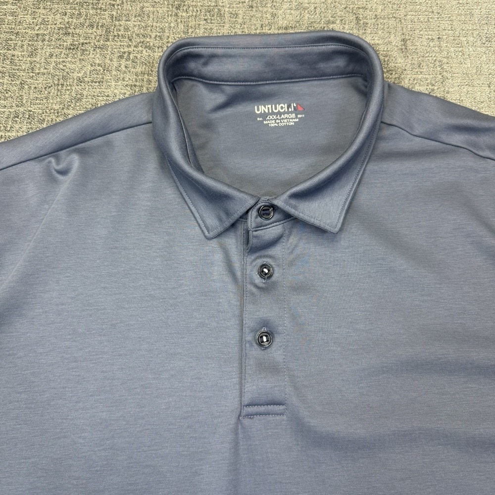 UNTUCKit Pullover Mens 3XL 1/4‎ Zip Blue Casual Preppy Golf Performance.
